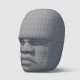 Olmec Statue wireframe details