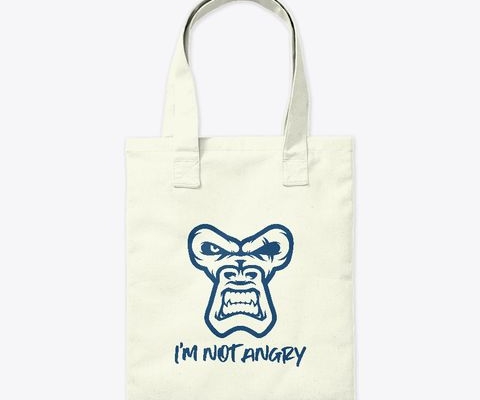 I'm Not Angry, The Monkey - tote bag