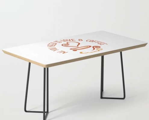 All You Need Is Love And Coffee table