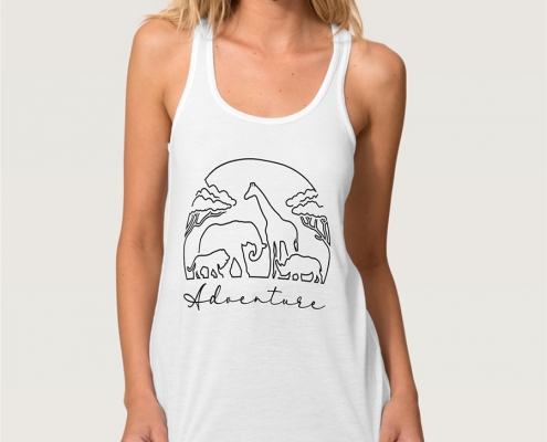 Adventure and safari in Africa - tank top