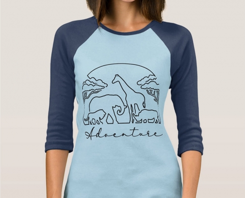 Adventure and safari in Africa - t-shirt