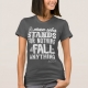 Malcom X Quote Stand and Fall - t-shirt