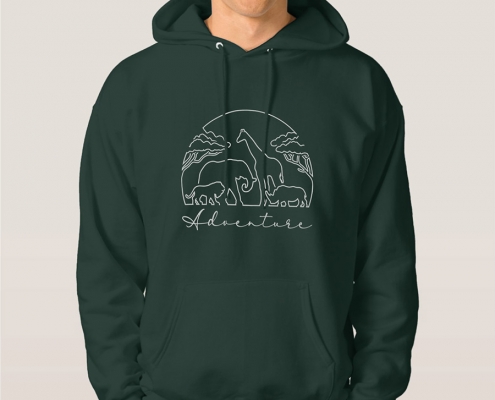 Adventure and safari in Africa - hoodie