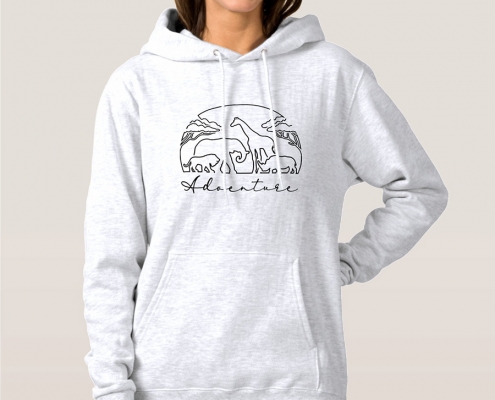 Adventure and safari in Africa - hoodie