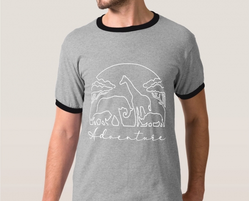 Adventure and safari in Africa - t-shirt