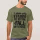 Malcom X Quote Stand and Fall - t-shirt