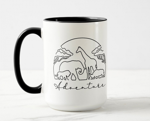 Adventure and safari in Africa - mug