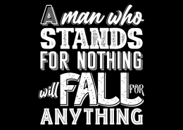 Malcom X Quote Stand and Fall