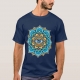Colored Mandala With An Eye Symbol - t-shirt