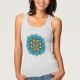 Colored Mandala With An Eye Symbol - tank top