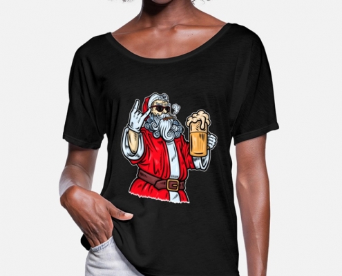 Bad Santa Claus - t-shirt woman