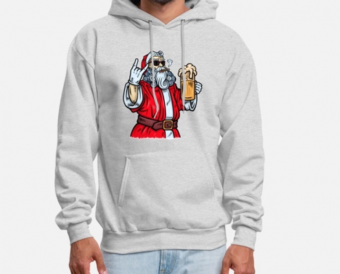 Bad Santa Claus - shirt man