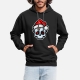 Funny Christmas Skull, Cartoon Style - shirt men