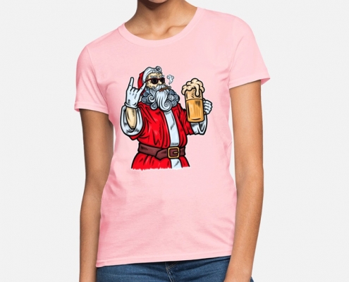 Bad Santa Claus - t-shirt woman