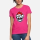 Funny Christmas Skull, Cartoon Style - t-shirt woman