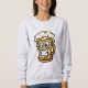 Happy Beer Mug, Cartoon Style - sweatshirt