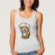 Happy Beer Mug, Cartoon Style - tank top