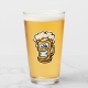 Happy Beer Mug, Cartoon Style - beer glass