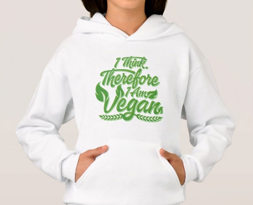 I Think, Therefore I Am Vegan - hoodie