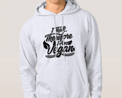 I Think, Therefore I Am Vegan - hoodie