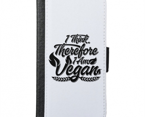 I Think, Therefore I Am Vegan - wallet case