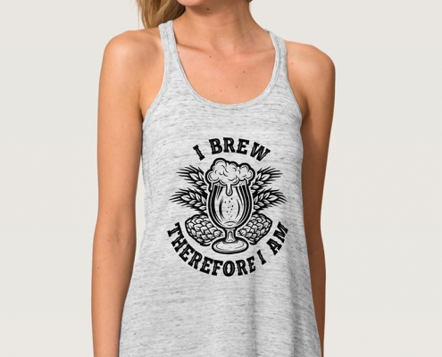 I Brew, Therefore I Am - tank top