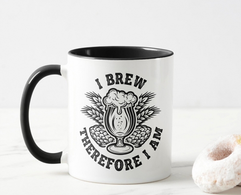 I Brew, Therefore I Am - mug