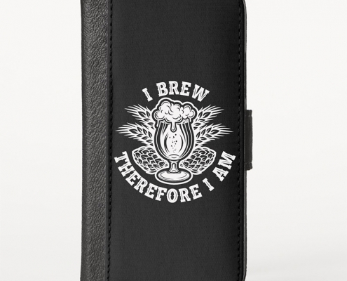 I Brew, Therefore I Am - wallet case